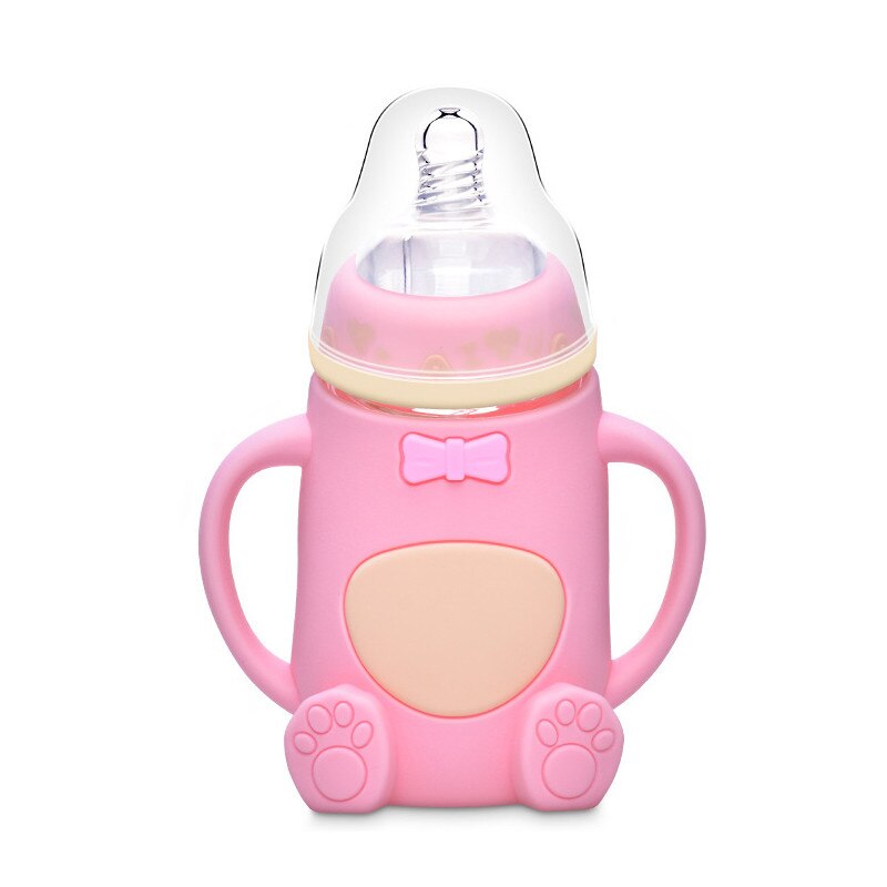 Baby Bottle with Handles Cute Feeding Bottle